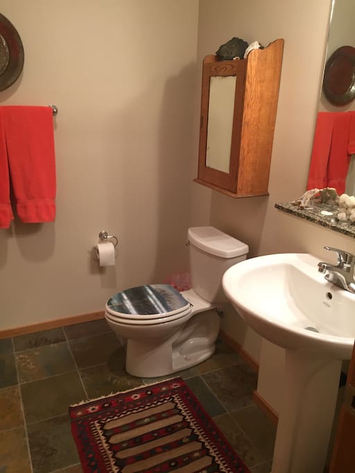 This is the private bathroom.