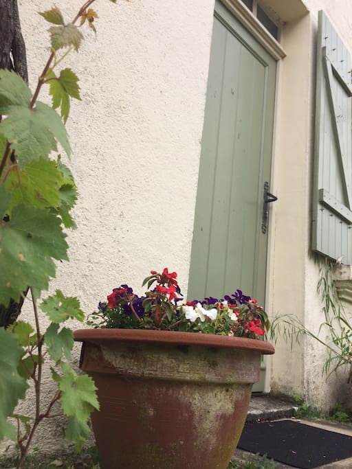 The front door.