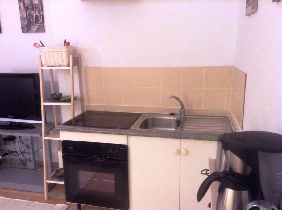 Little kitchen corner in the living