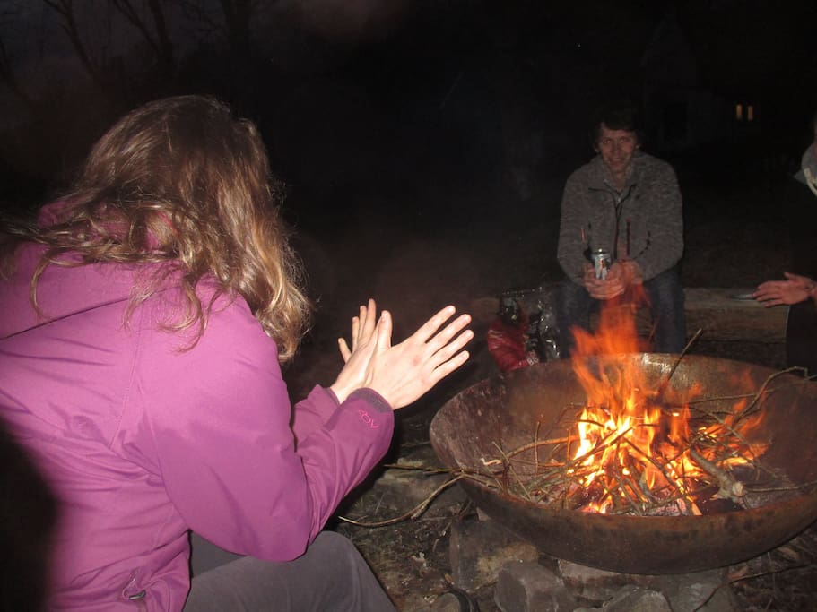 Our Fire pit in the Garden. Great for summer parties.