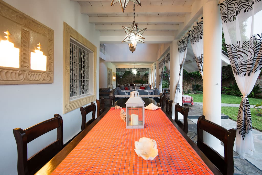 Terrace dining area