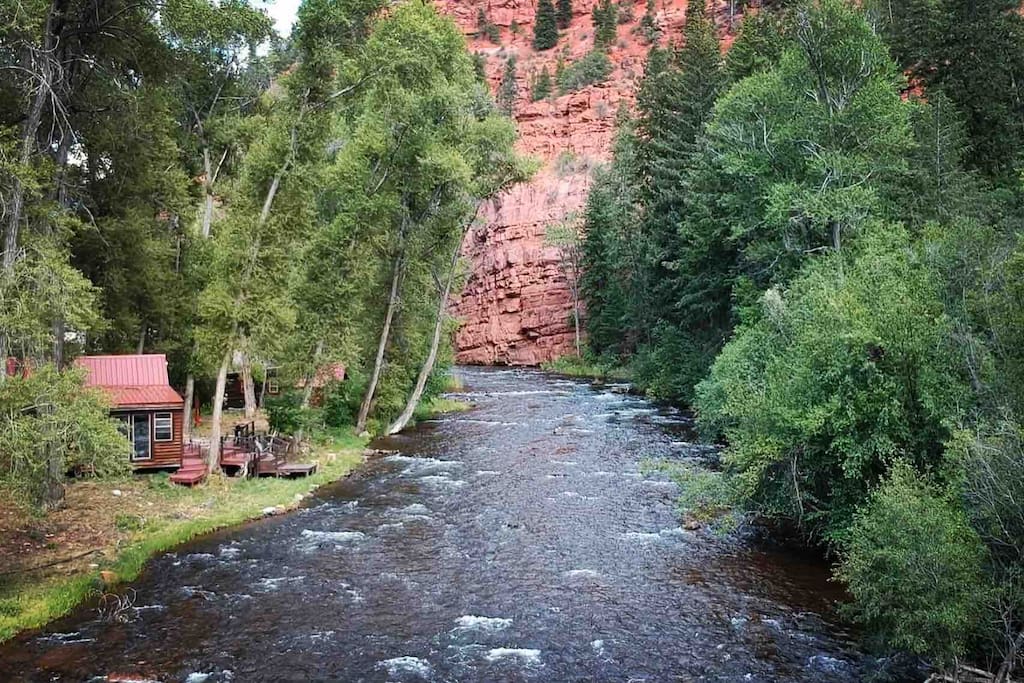 Ariel view of the Aframe