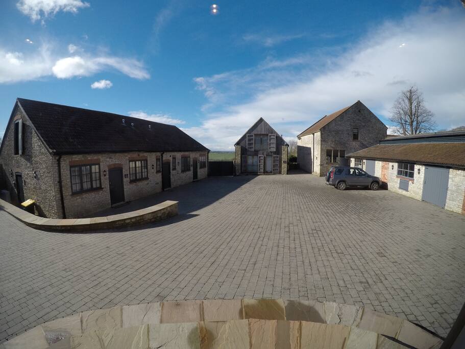 The Courtyard with ample private parking.