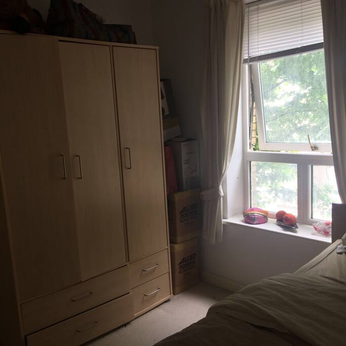 There is ample storage space