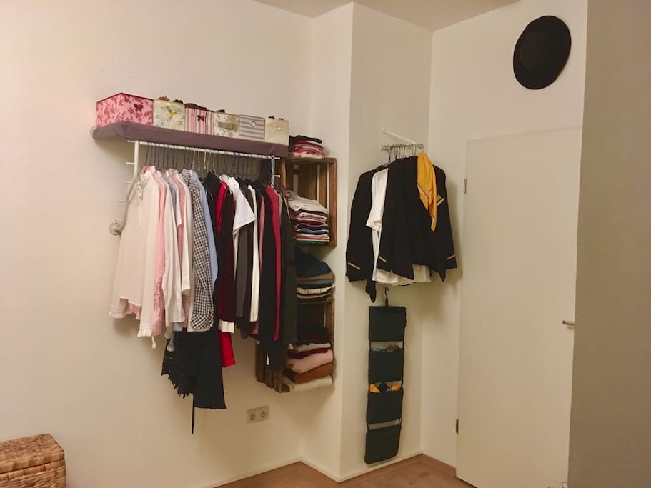 My closet, I will be making space for you depending how long you’ll stay
