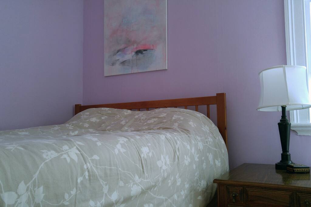 Sleep like a baby in the comfy queen bed.