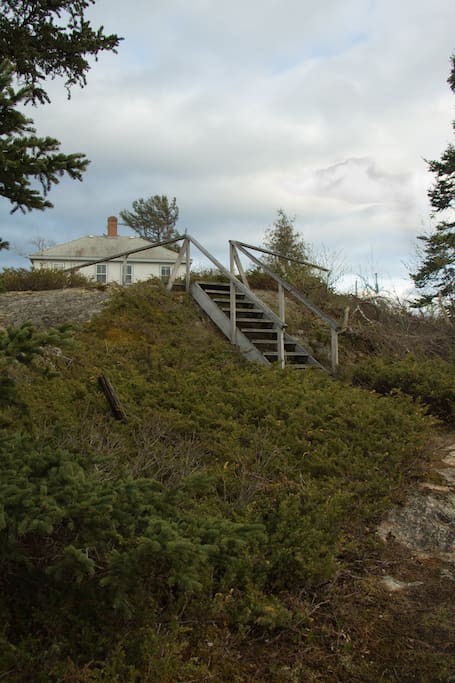 Steps to the cottage