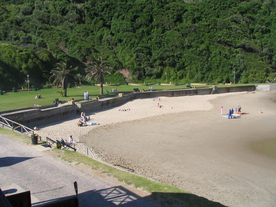 Beach outside your lounge.