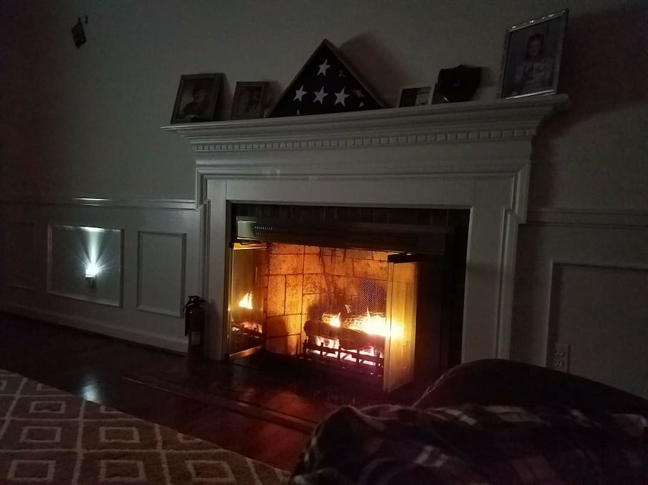 Common area fireplace
