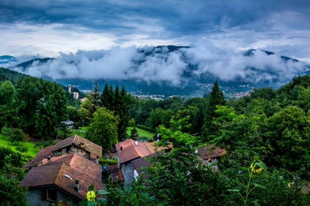 View of the valley from garden