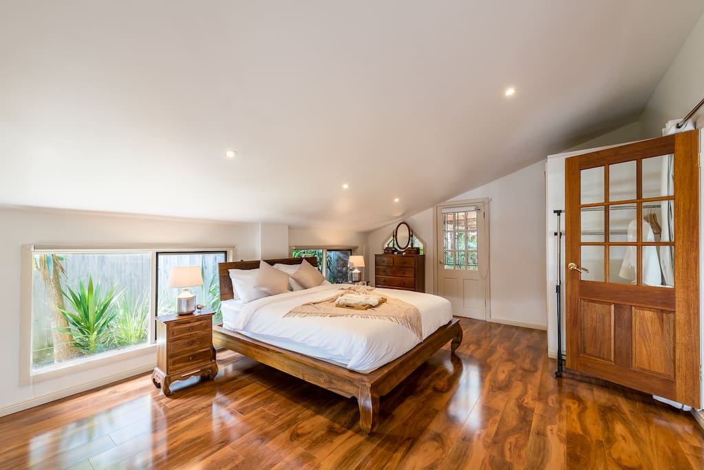 Large master bedroom with king size bed
