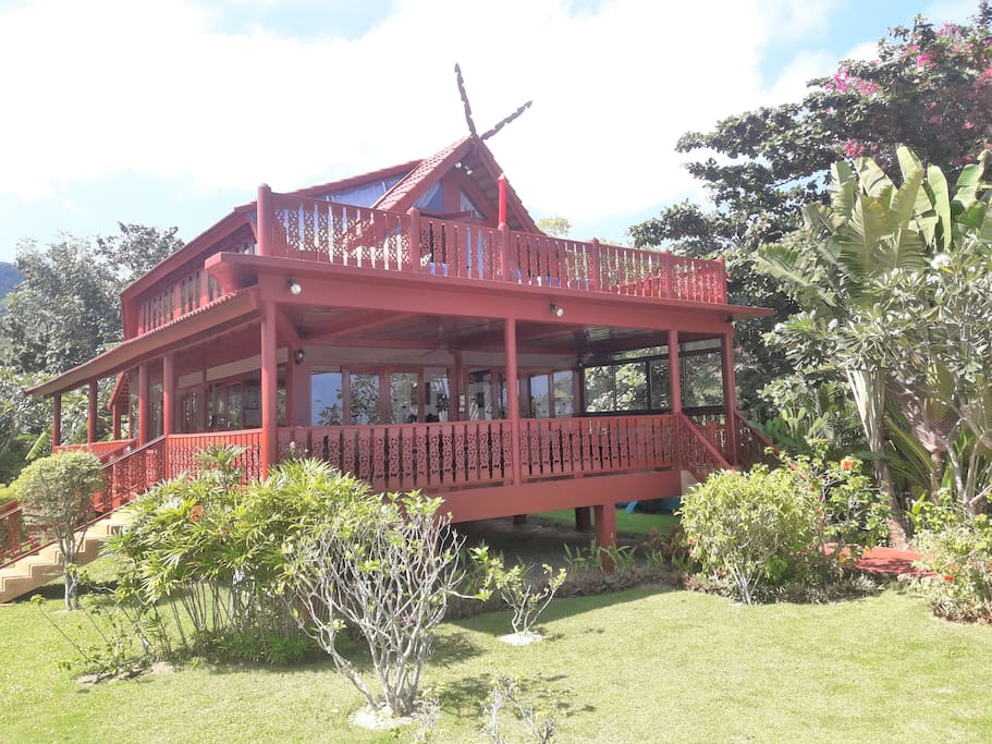 Villa from garden
