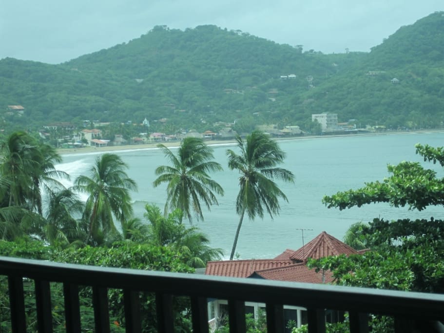 The beautiful view from our balcony!
