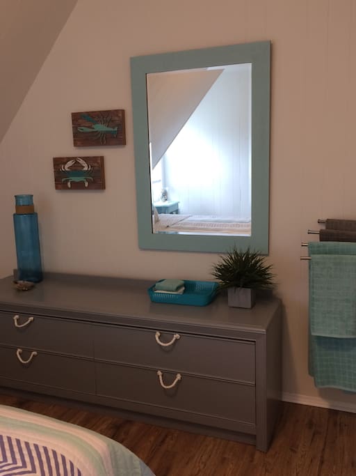 Upstairs master with Queen bed