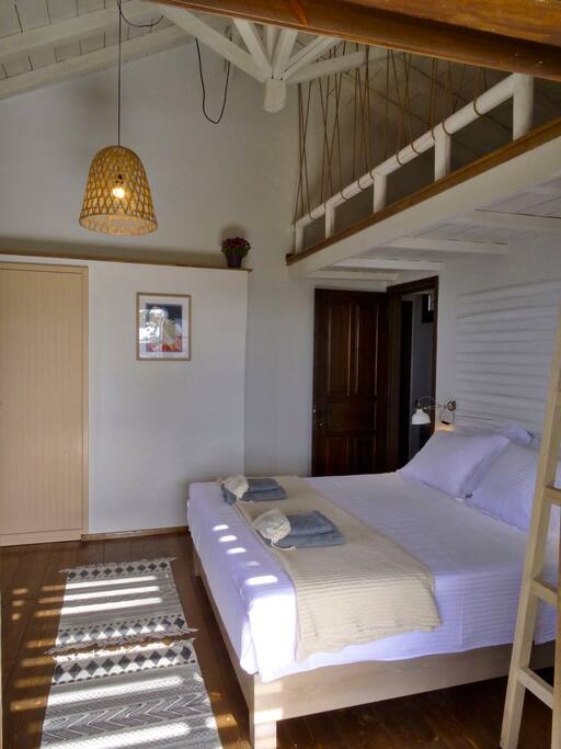 The master bedroom in the upper floor