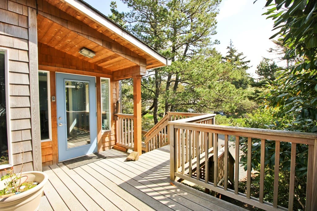 Deck entry into the house
