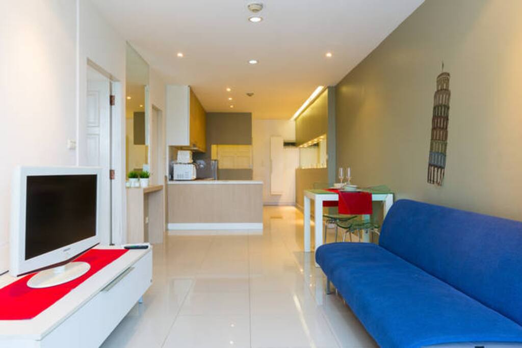 Open space living room & kitchen