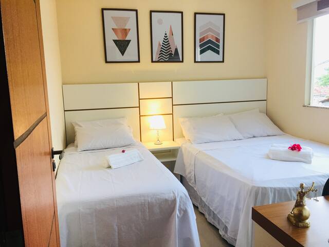 Privacidade de casa, conforto de hotel. Para até 3