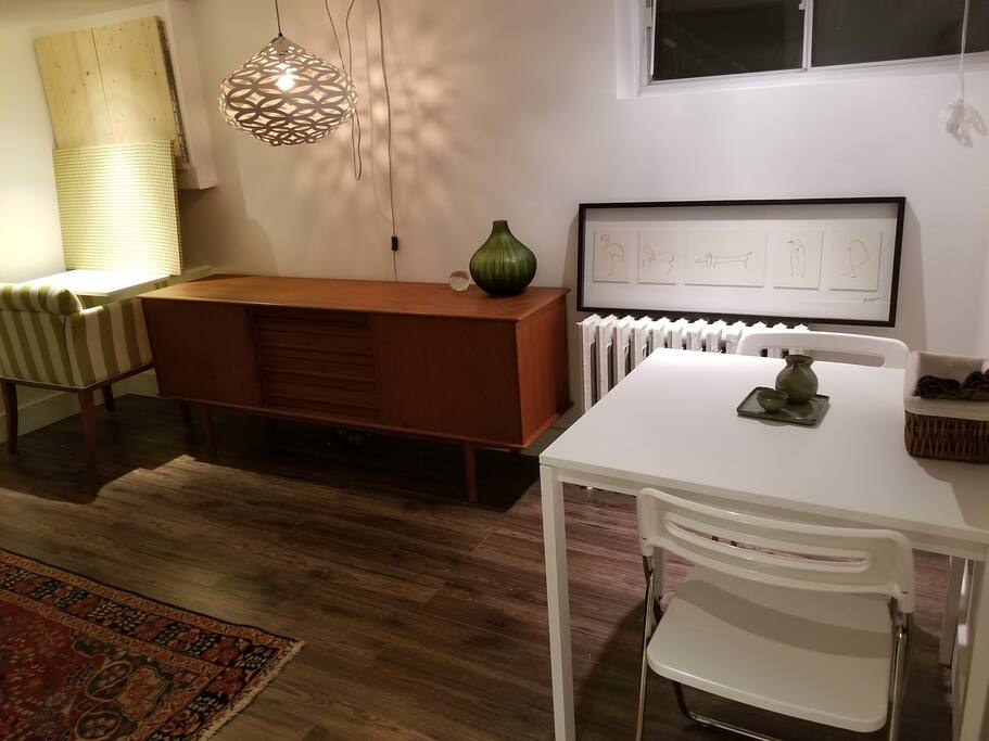 Living room and table
