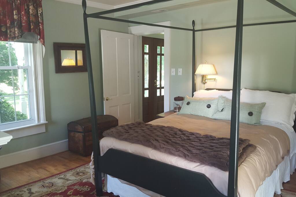 Suite with queen sized bed.