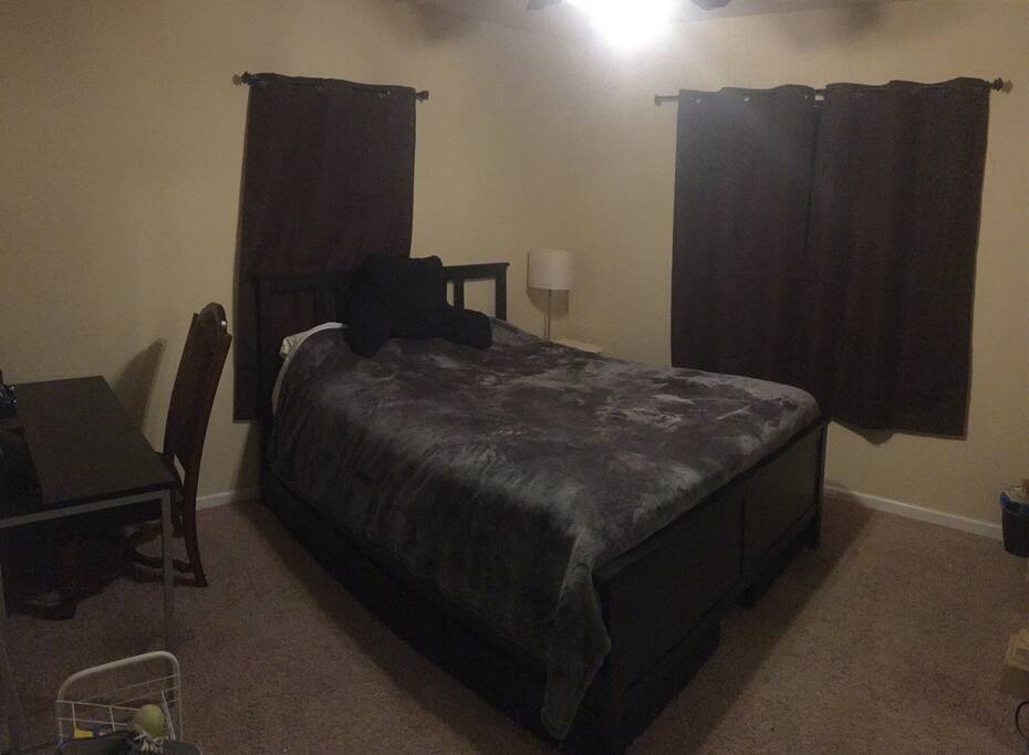 Bed available to sleep in.