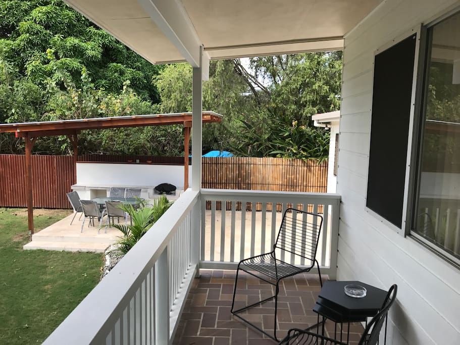 Outside Balcony & outdoor BBQ Area