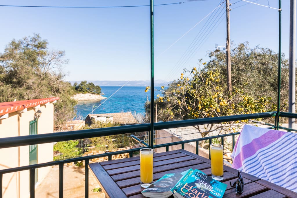 Balcony with sea view