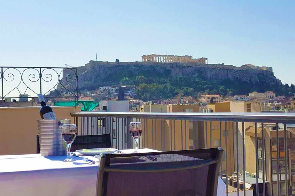 Balcony view of the Acropolis