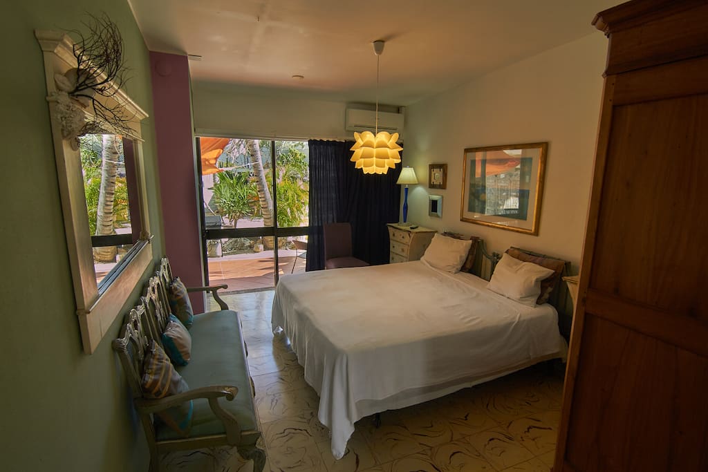 bedroom of the Suite