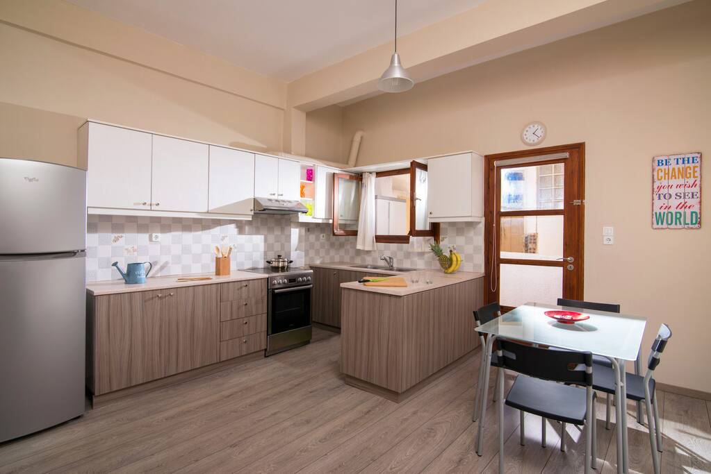 Kitchen with outdoor WC