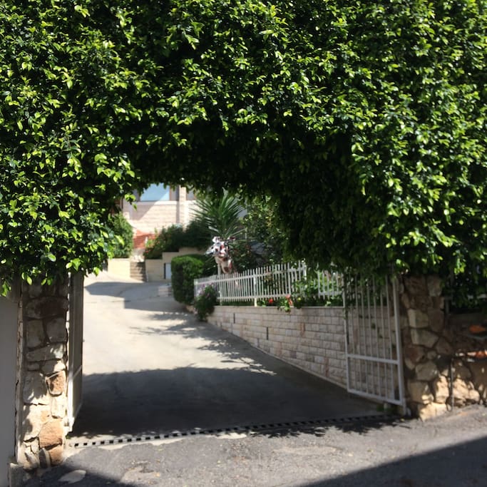 The entrance of Miriam House, Short term rental