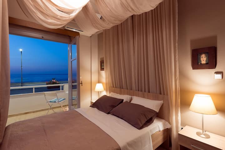 GREAT SEA VIEW AT NIGHT FROM MAIN BEDROOM