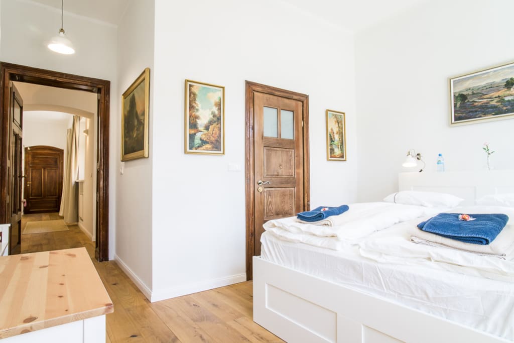 Hall and 1st bedroom with en-suit bathroom