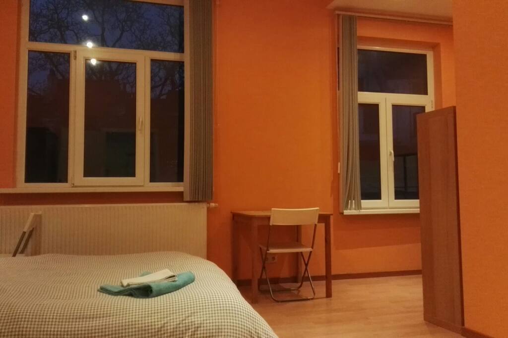 bedroom with comfortable double bed