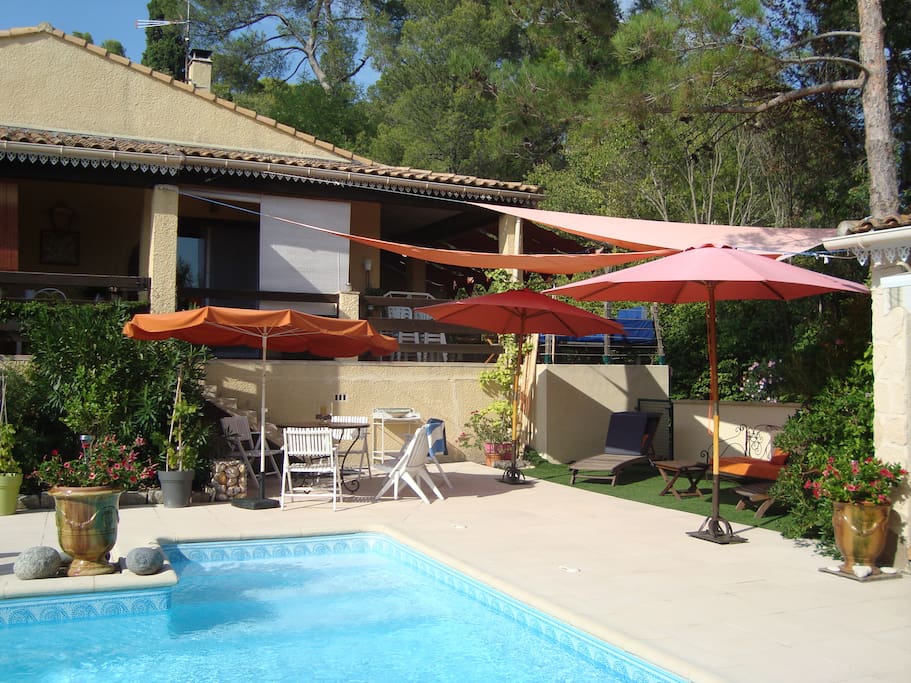 terrasses RdC et piscine
