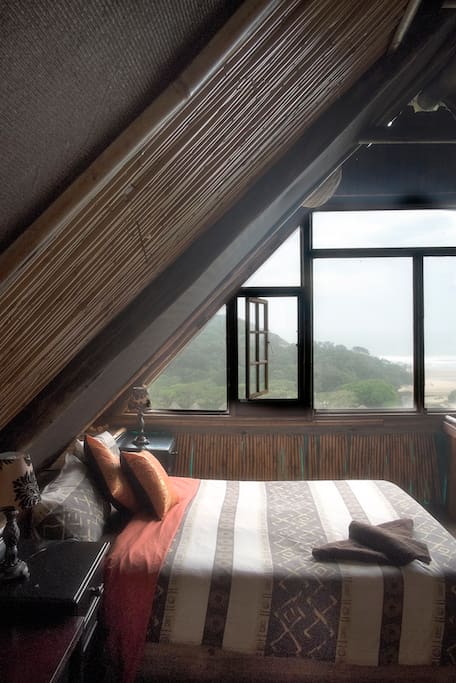 Master bedroom with a view