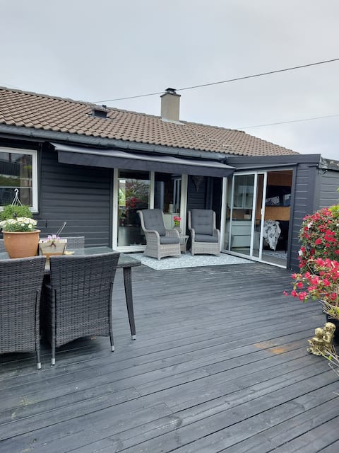 Centrally located in Kopervik. Karmøy.