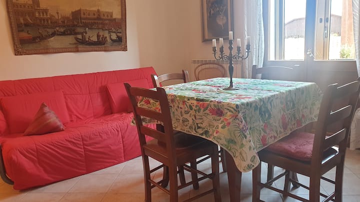 Living room with balcony