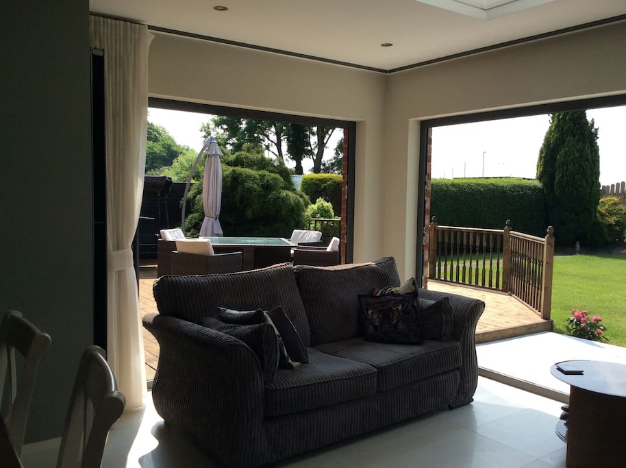 Bifolds open on warm days
