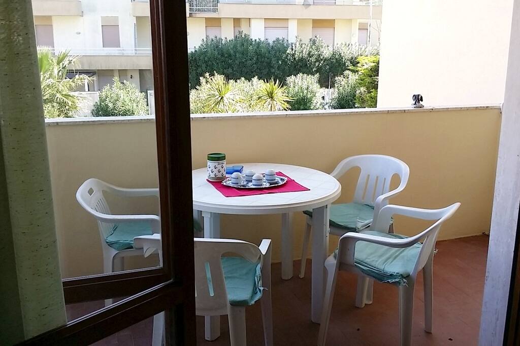 Balcone attrezzato