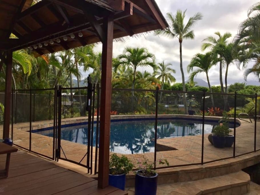 Pool with Safety Fence