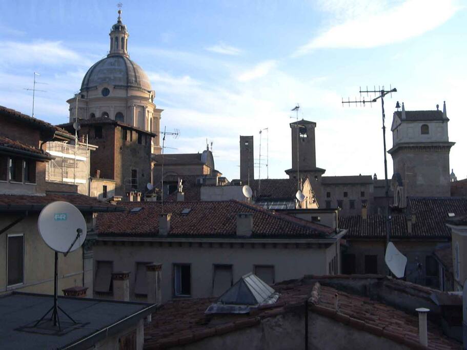 La vista dall'ingresso