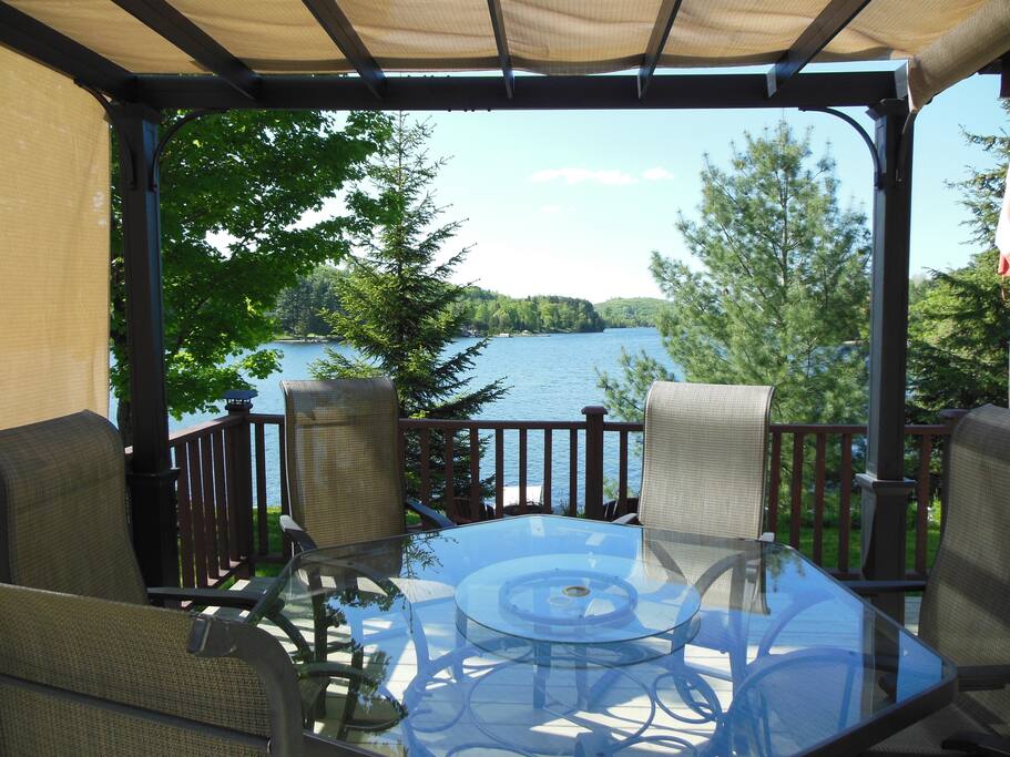 Shaded Table for Outdoor Eating