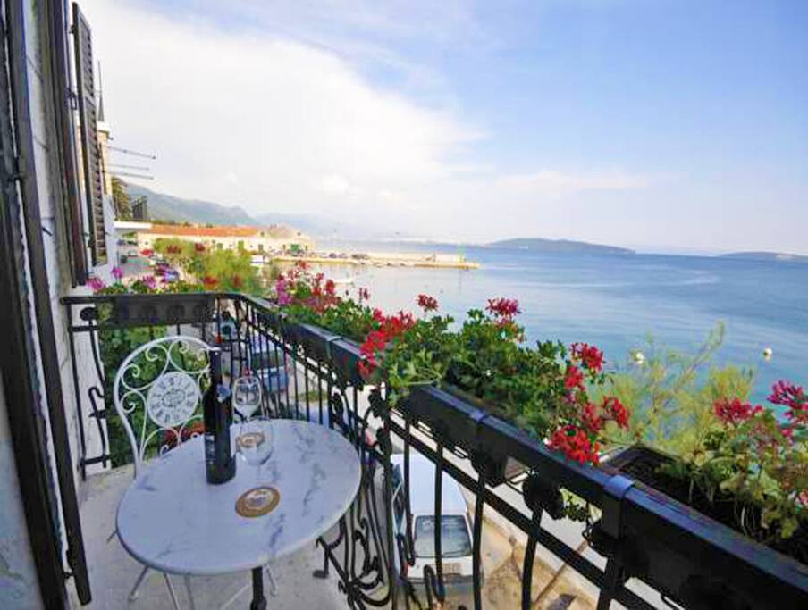 Balcony with sea view