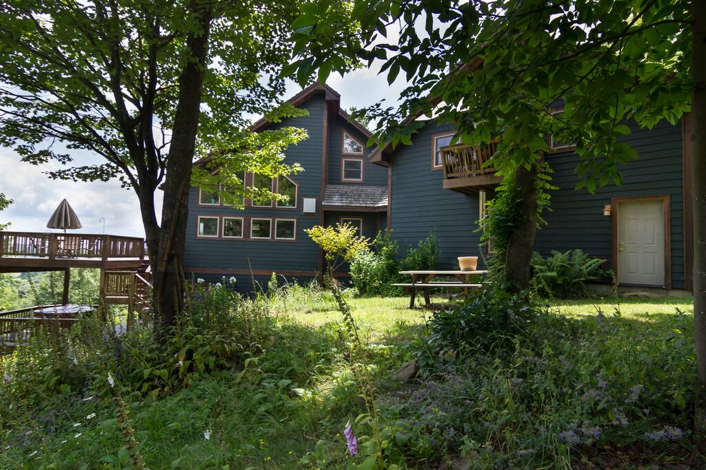 North side of the house