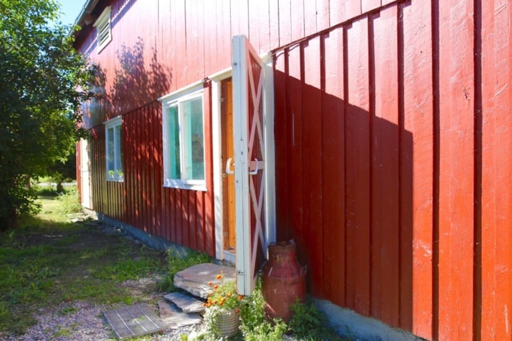 Entrance to the farmhouse