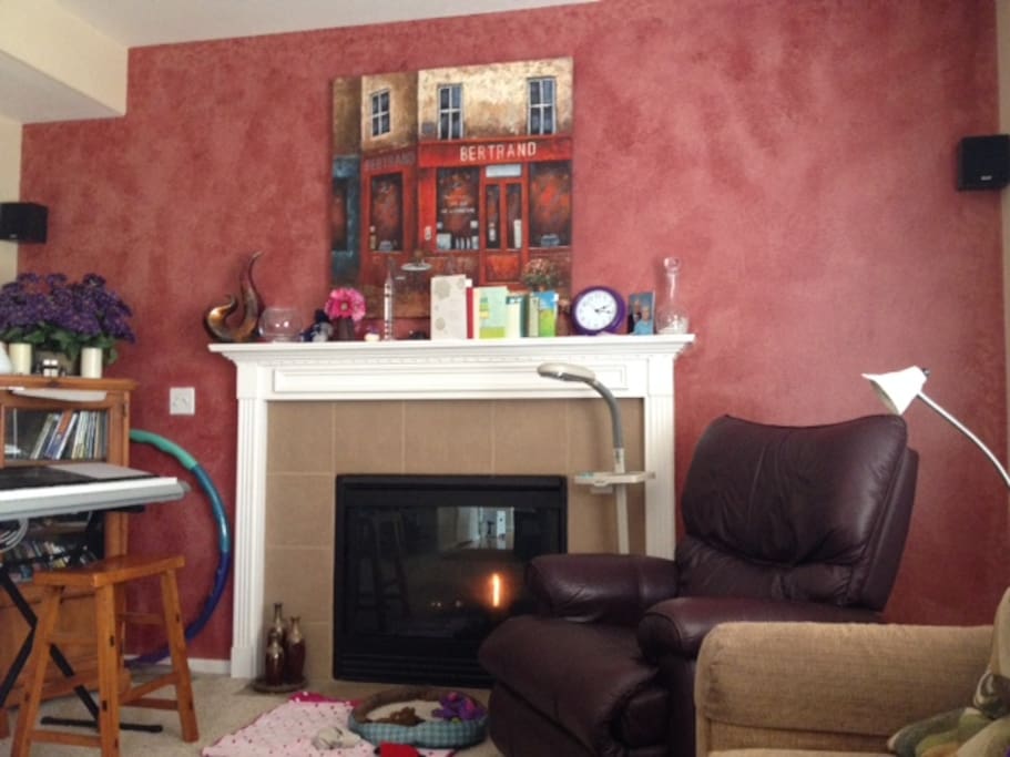 Living Room with Fireplace