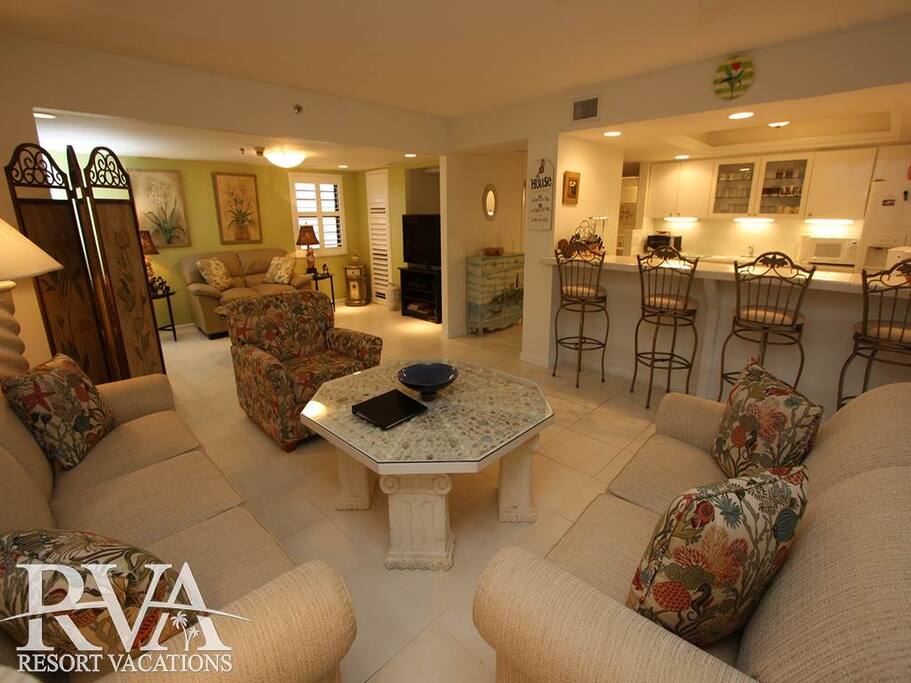 Living Room into open kitchen