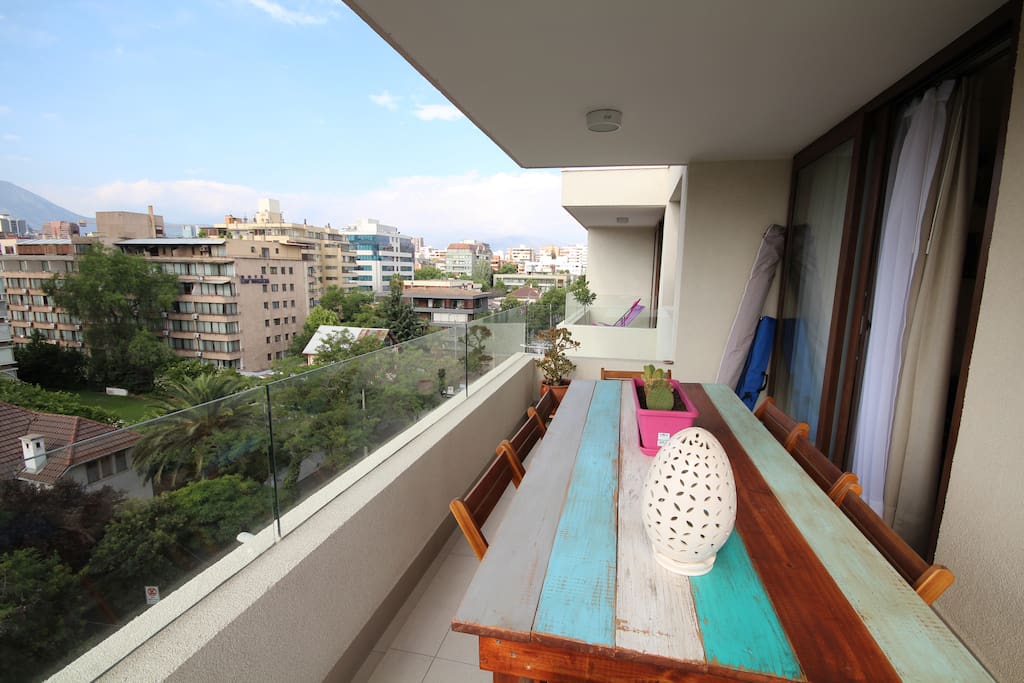 Terrassa con vista sobre los Andes / Terrace with view on the Andes