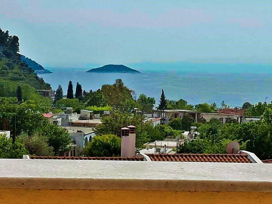 The view from the balcony